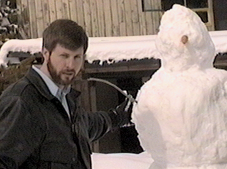 Jim's first snowman, Pierre